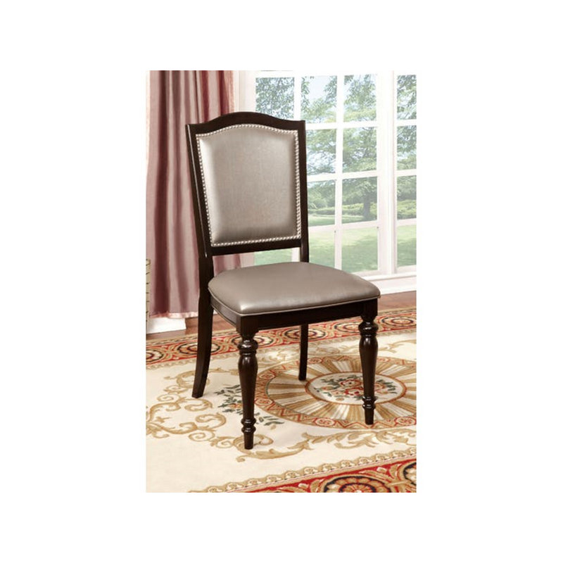 Chaise rembourrée en similicuir Anlin