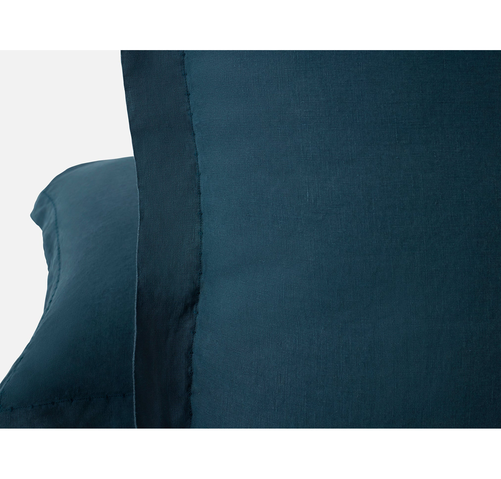 Organic Relaxed Linen Shams, Standard, Midnight Indigo