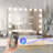 Vanity Mirror with Bluetooth Speaker and Lights, Hollywood Mirror with 15 Bulbs 3 Colour Modes USB