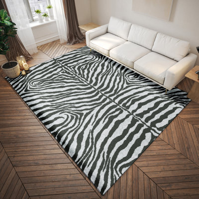 Tapis gris tissé à la machine