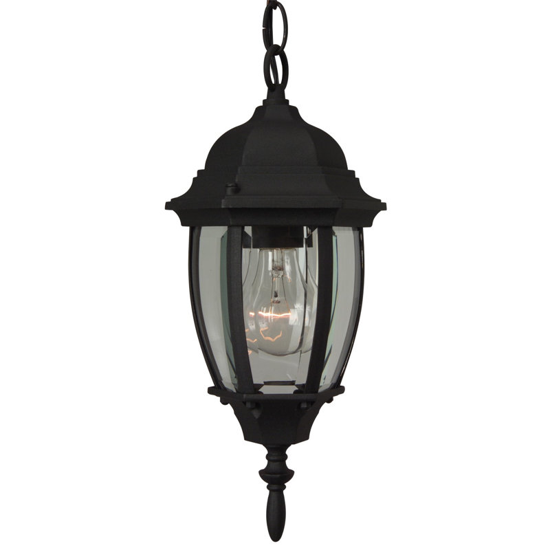 Coso Outdoor Hanging Lantern, Matte Black