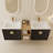 60 Inch Soft Close Doors Bathroom Vanity With Sink, And A Small Storage Shelves-53771962