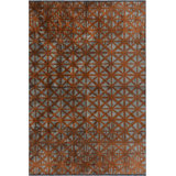 Rapture Geometric Cotton Orange Area Rug