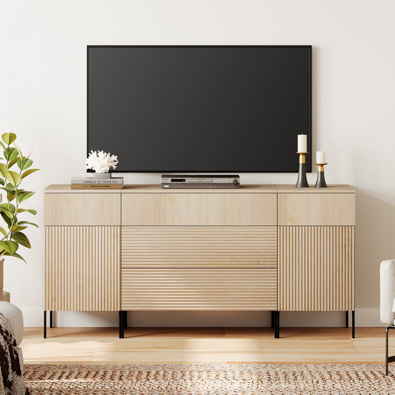 Meuble télé 63 po Aadham, Beige