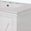 Meuble-lavabo de 30 pouces avec lavabo simple, structure en bois massif et panneau de fibres à densité moyenne, 2 portes à fermeture en douceur, 1 tiroir divisé, 2 tablettes de rangement, un grand espace de rangement, idéal pour les petites et moyenn-545184843