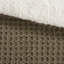 Édredon très grand - chenille en tricot gaufré brun, 100%, 2 taies décoratives, lavable à la machine, intérieur en chenille à motif inversé assorti-118755789
