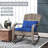 Outsunny Outdoor Wicker Adirondack Rocking Chair-2015741380