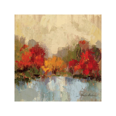 Fall Riverside I by Silvia Vassileva - Wrapped Canvas Painting