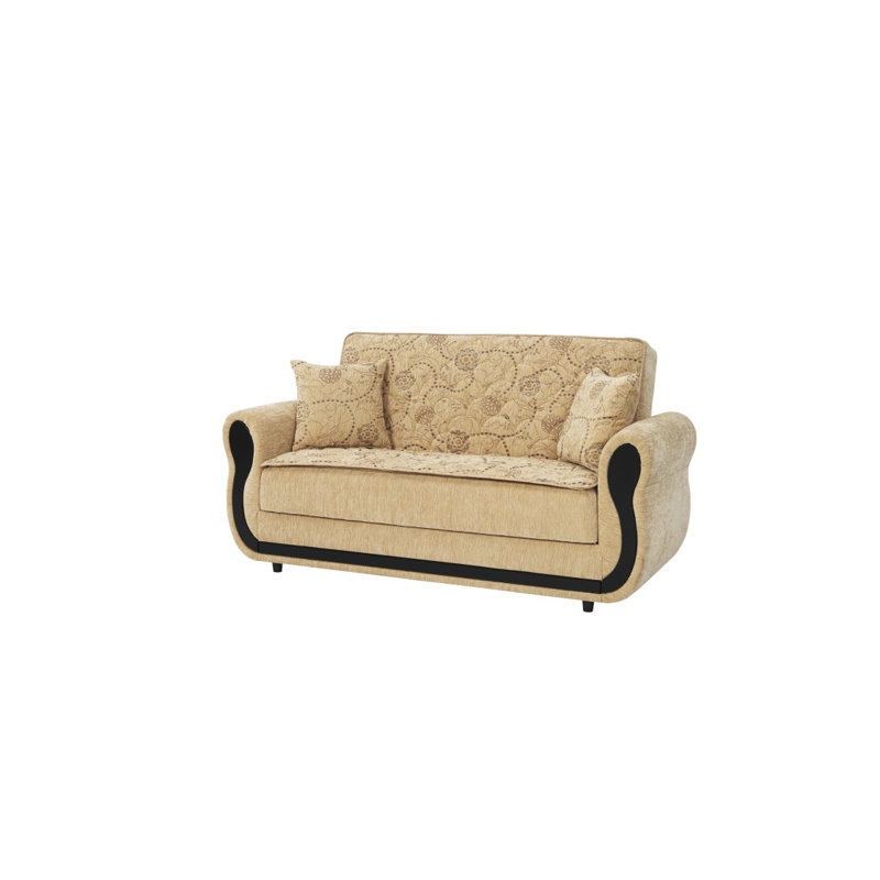Causeuse convertible avec rangement Primenest Averna, beige, Beige