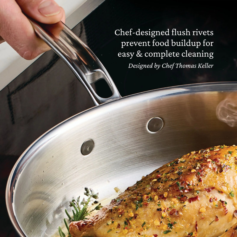 Probond® Luxe 3.5-quart Professional Clad Stainless Steel Sauté Pan With Lid