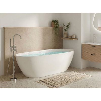 CEDROS x 75mm Freestanding Acrylic Bathtub