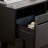 Black Solid Wood TV Stand