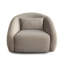 Chaise d'appoint pivotante en faux alpaga Lena