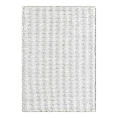 Two Tone Fringed Area Rug