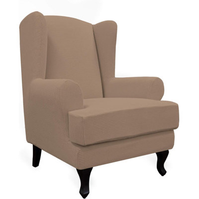 Polyester Blend Box Cushion Wingback Slipcover
