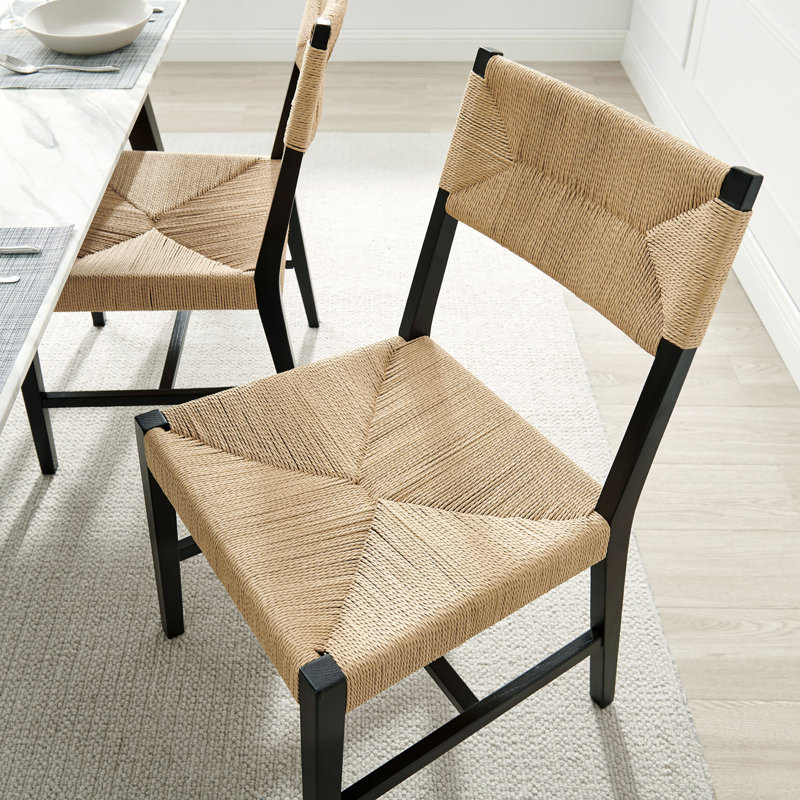 Ensemble de 2 chaises Bodie, Naturel noir