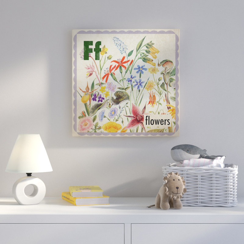 «Flowers», reproduction sur toile tendue, H 40 po x l 40 po x P 1,5 po