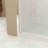 Pivot Shower Door with Brushed Nickel Aluminum Frame, Half Frame Shower Door