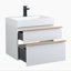 Meuble-lavabo mural blanc 24 po avec lavabo en acrylique intégré, 2 tiroirs à fermeture en douceur, armoire flottante pré-assemblée et moderne-1481445551-1481445554