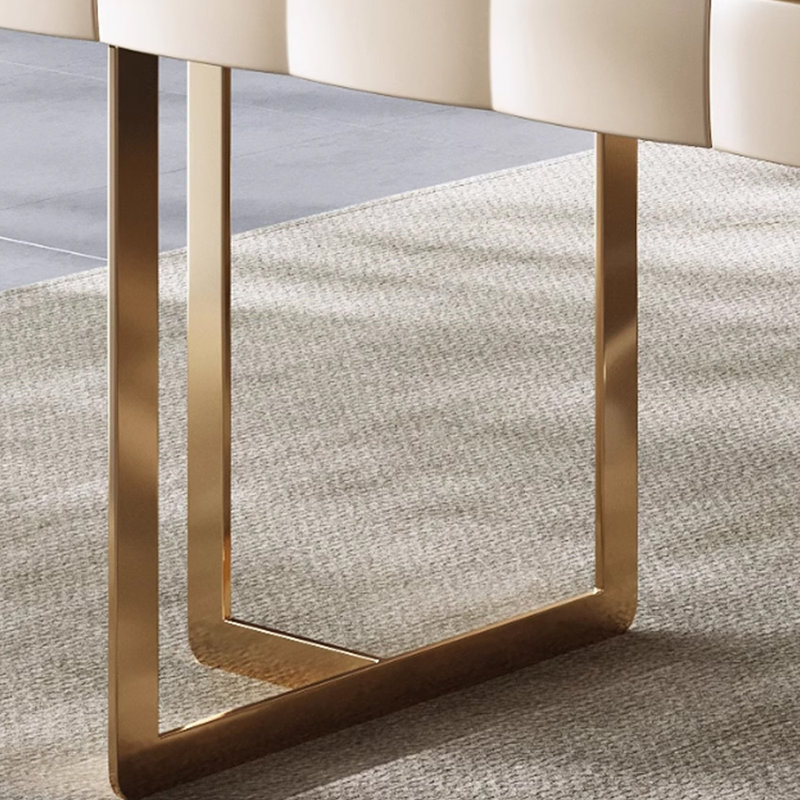 Luxury-modern minimalist desk, 29.53" H x 62.99" W x 27.56" D