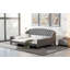 Lit de jour capitonné moderne de luxe, taille double pour une assise ou un lit élégant et confortable