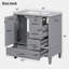 Meuble-lavabo simple 30 po avec plateau en céramique Angelluis-456138965-456138964