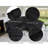 5-Seat Microfiber Manual Recliner Sectional Sofa with Drop-down Tables Cup Holders-675441310