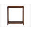 Ensemble de deux tables d'appoint étroites avec tablette, idéales pour les petits espaces et faciles à assembler sans outils.
