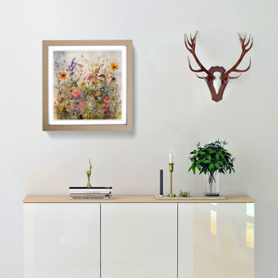 Meadow Floral Art No.5 - Framed Print