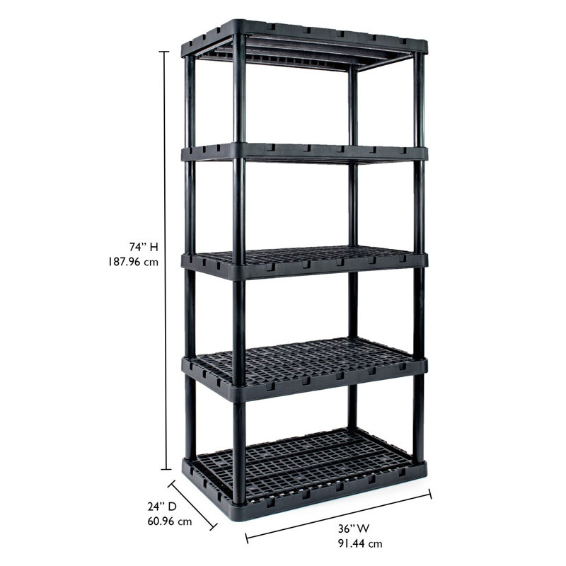 36 " W Plastic Shelving Unit