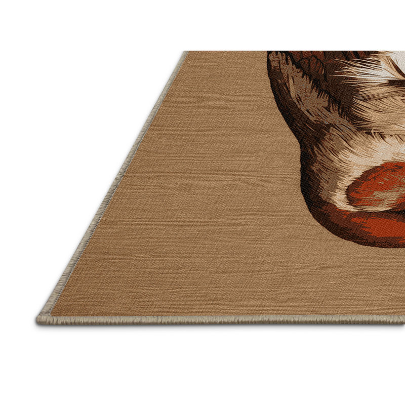 Tapis lavable oiseaux Finch, Rectangle 4pi x 6 pi