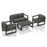 Avion 4 Piece Sofa Seating Group with Sunbrella Cushions