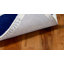 Tapis bleu foncé / ivoire en laine touffeté à la main Carolene-805060985