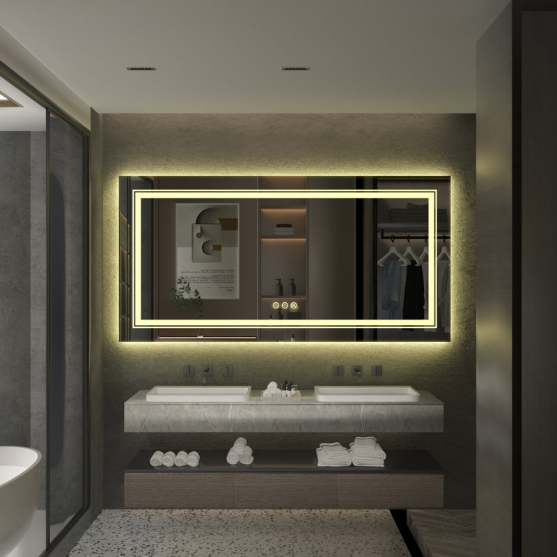 Flat Wall Mirror, 27.5" x 55"