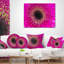 Coussin lombaire étroit flowerswork center of gerbera