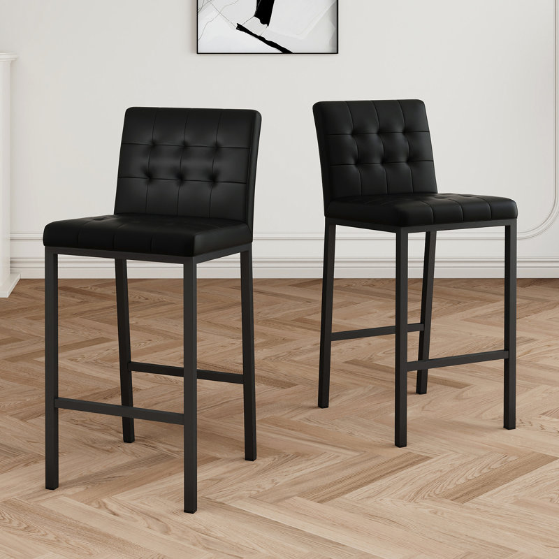 Chaise de bar de style moderne avec tabourets en métal