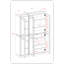 Garde-manger 100% bois massif 48,5 po avec portes Shaker, 2 tiroirs et tablettes réglables-770343776