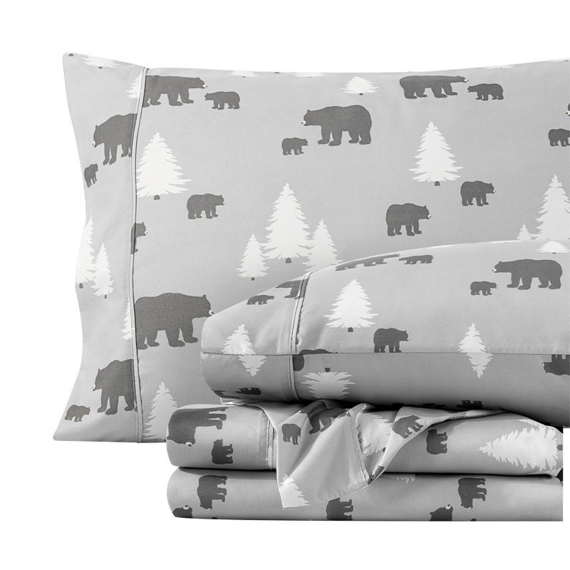 Microfiber Sheet Set, King Sheet Set + 1 Fitted Sheet + 2 Pillowcases, Kodiak
