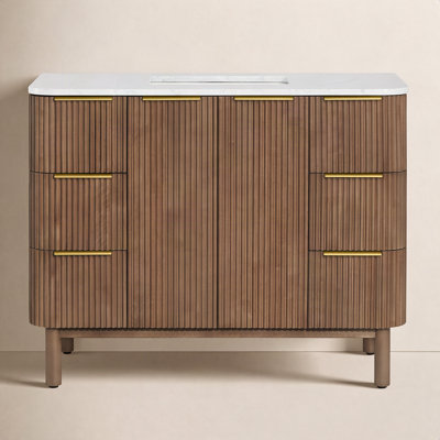 Nova 42" Marble Top Single Sink Vanity