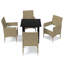 Ensemble bistro rectangulaire en aluminium pour 2 personnes Charlsey-927178877-927178875-910524197