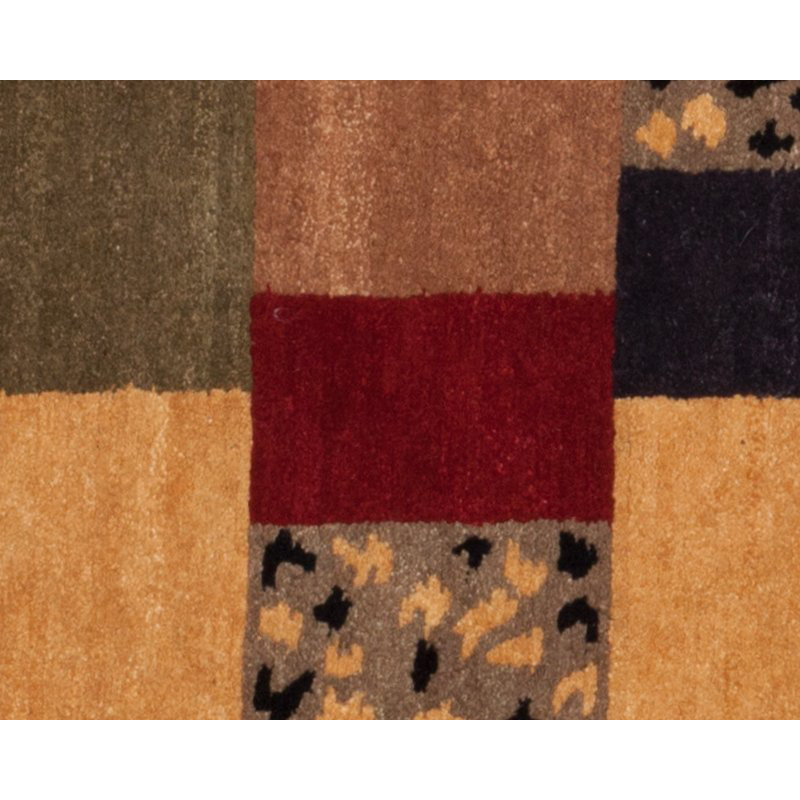 Lagoon Wool Geometric Area Rug in Purple/Red, Rectangle 11' x 17'
