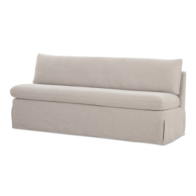 Bargale Slipcover Dining Bench Beige