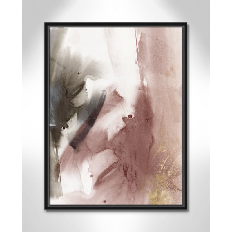 Impression stratifiée II par Casa Fine Arts, H 25,5 po x l 19,5 po, Noir