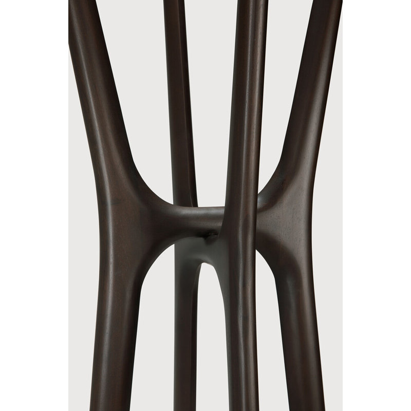 PI Solid Wood 4 - Hook Freestanding Coat Rack, Dark Brown