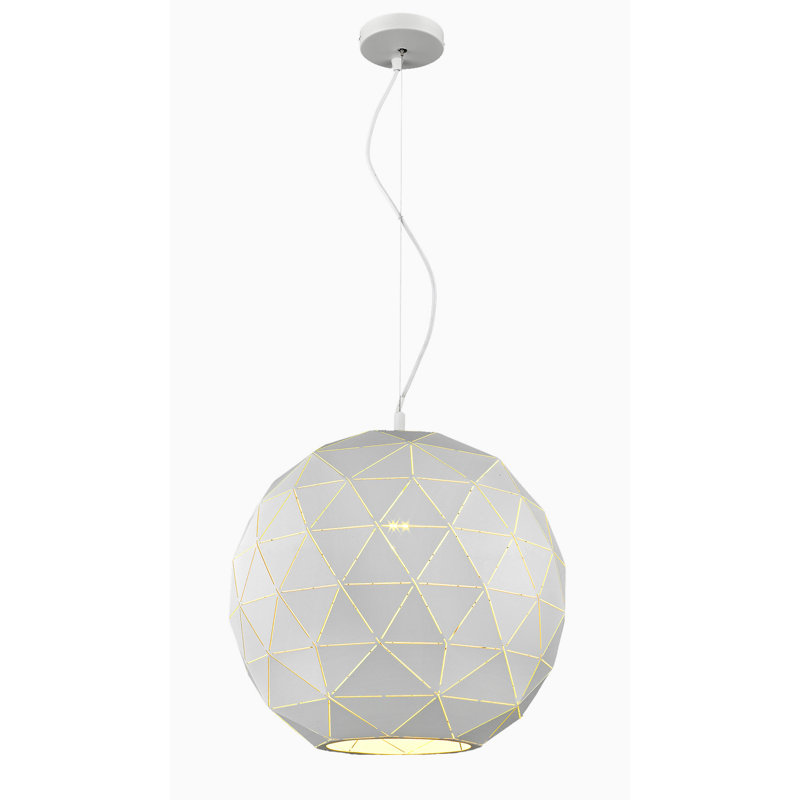 Delcastillo 1 - Light Sphere Pendant, White