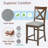 Set Of 4 Dining Chairs Only, Counter Height Chairs-1995769373