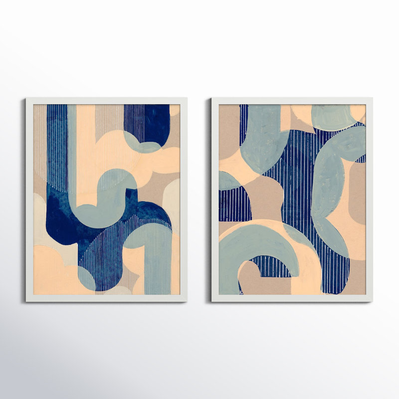 Upside Down, Downside Up Print by Andrea Stokes, 20" H x 16" W, White Framed