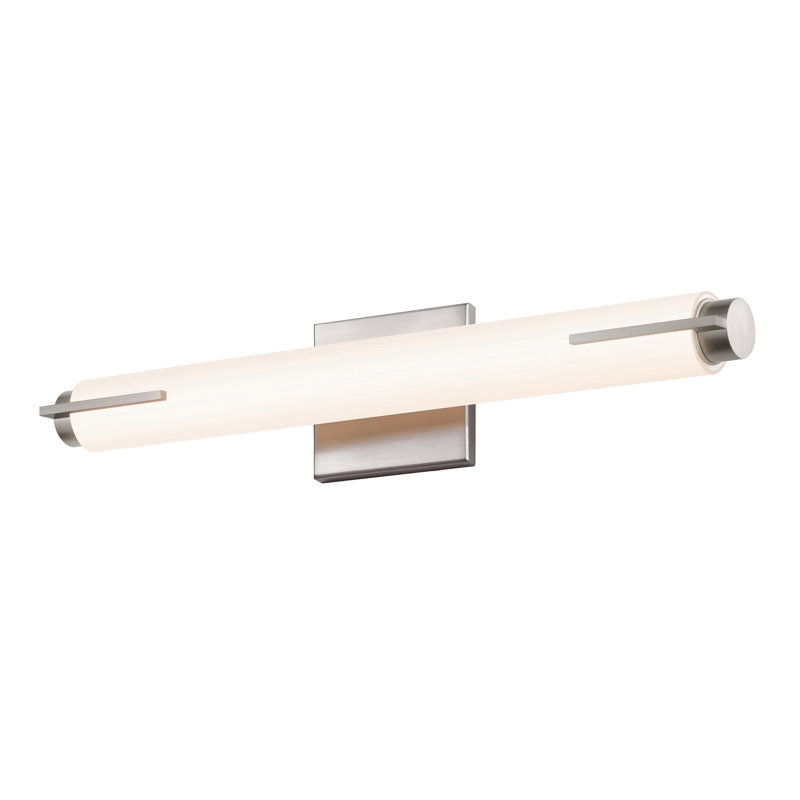 Dimmable LED Bath Bar, Satin Nickel, Spine