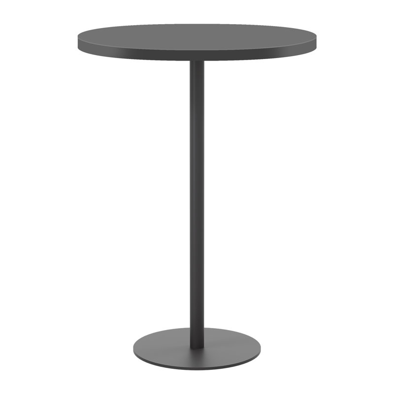 Round 80Cm Dining Table, Black