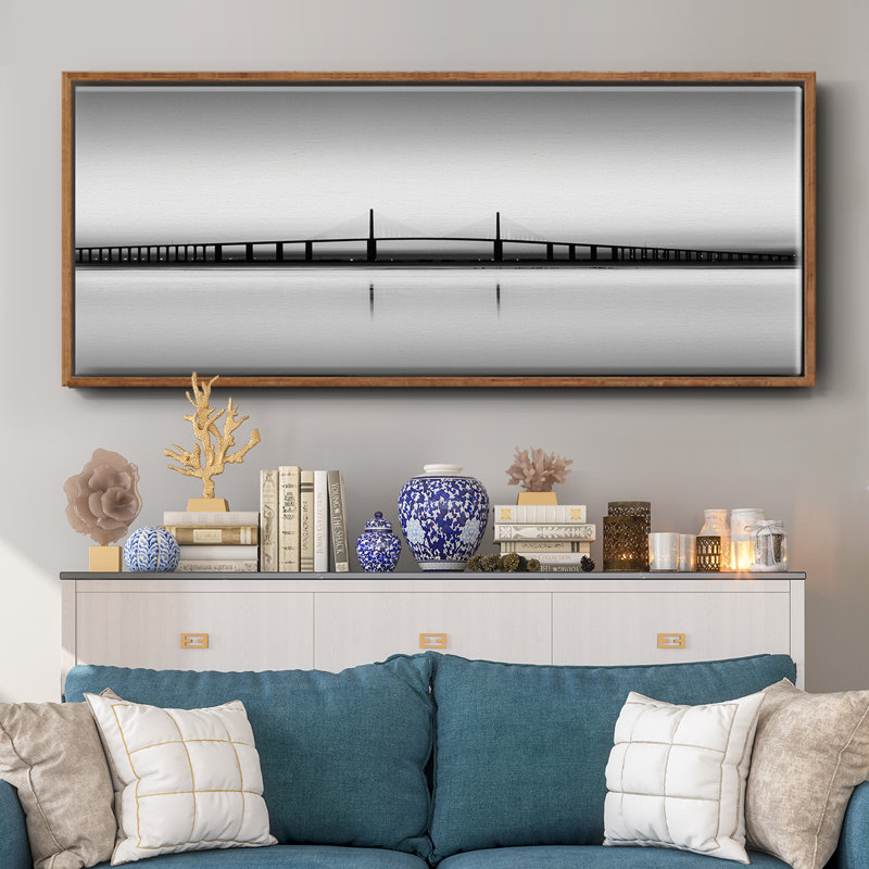 Sunshine Skyway - toile encadrée, H 12 po x l 30 po